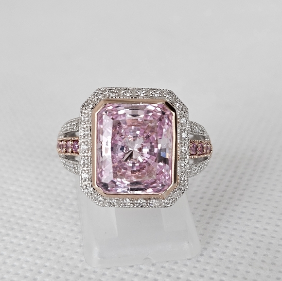 Victoria Wieck Jewelry - Gorgeous Victoria Wieck Fancy Cut Pink Sapphire [LC] Sterling Silver Size 8!